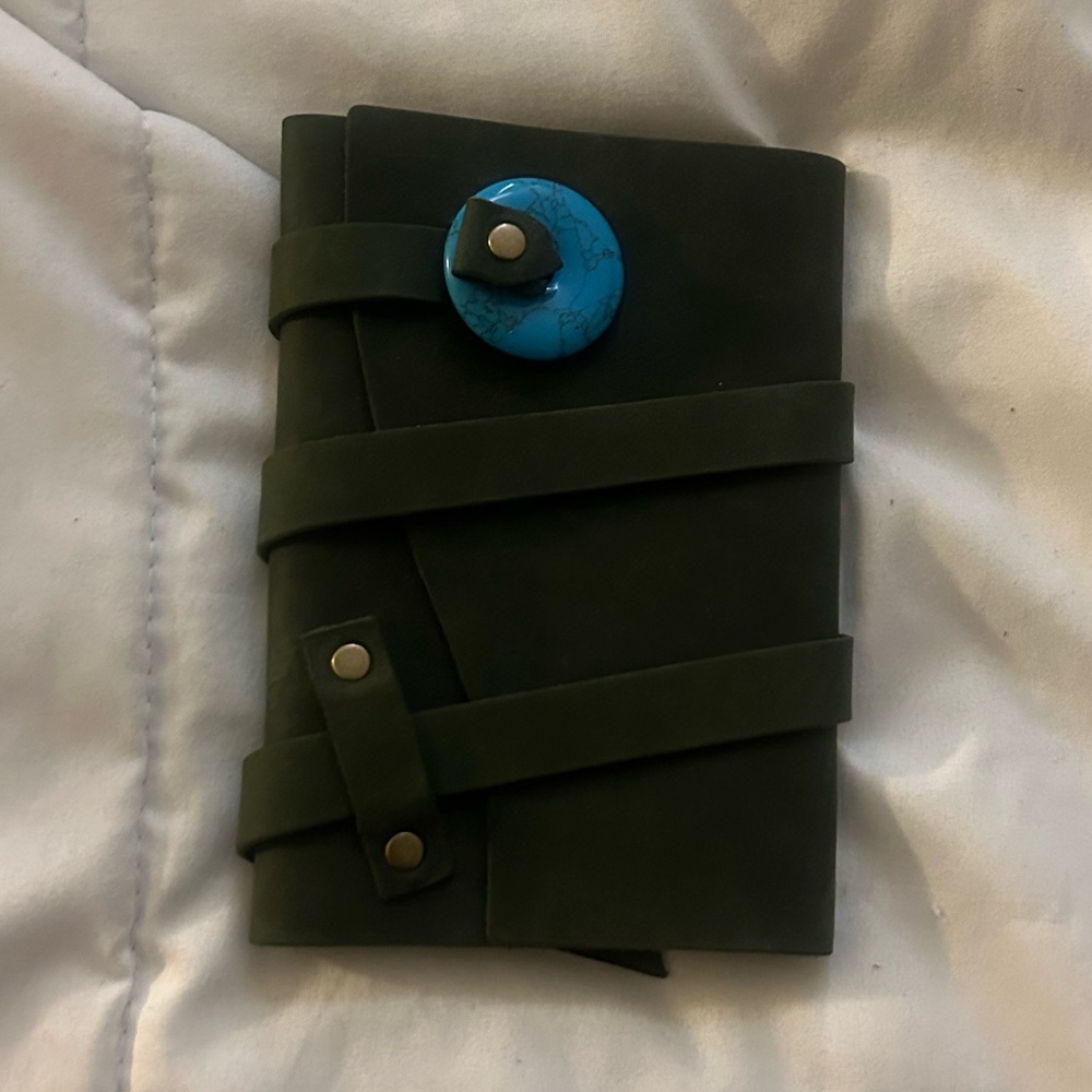 Portland Leather Goods Wrap Journal in green